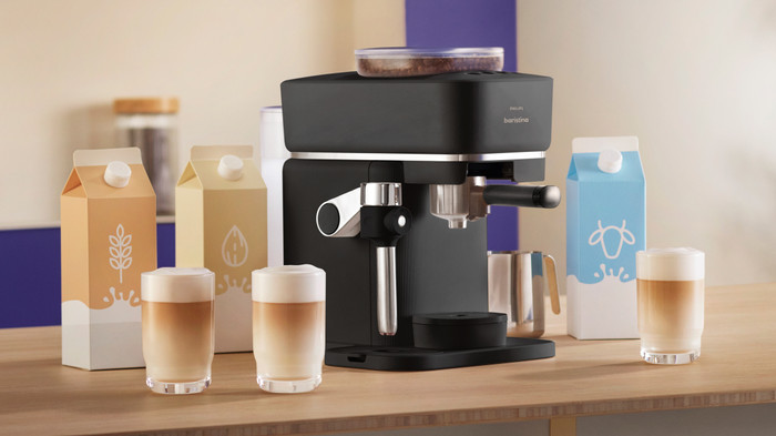 Philips Baristina Latte BAR400/60 Zwart product in gebruik