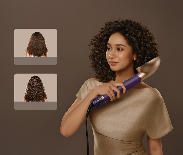 Dreame Airstyle Pro 2 Paars product in gebruik