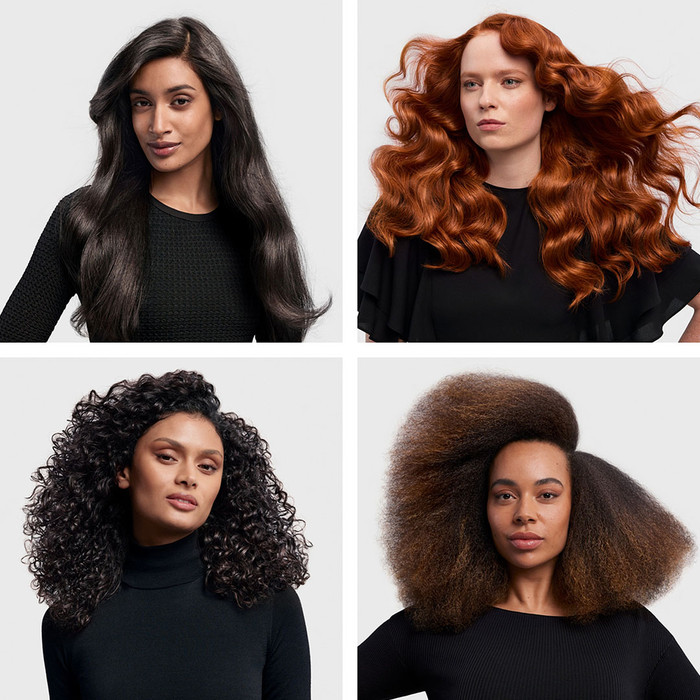 Dyson Airwrap i.d. Straight+Wavy Ceramic Apricot product in gebruik