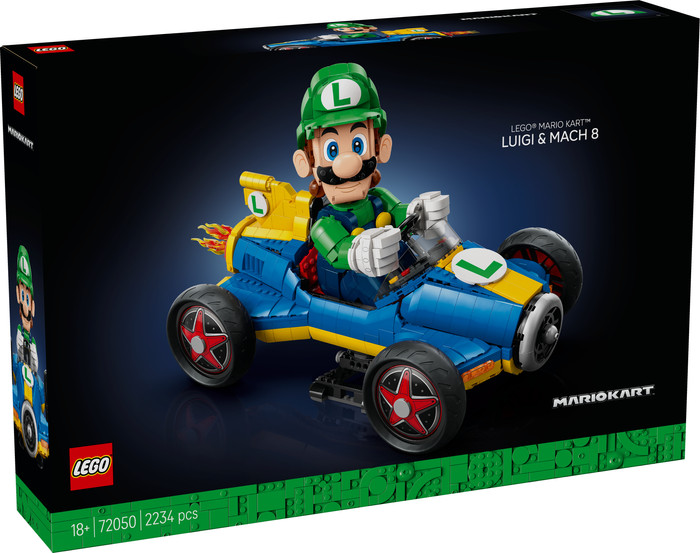 LEGO Super Mario Mario Kart: Luigi en Mach 8 72050 verpakking