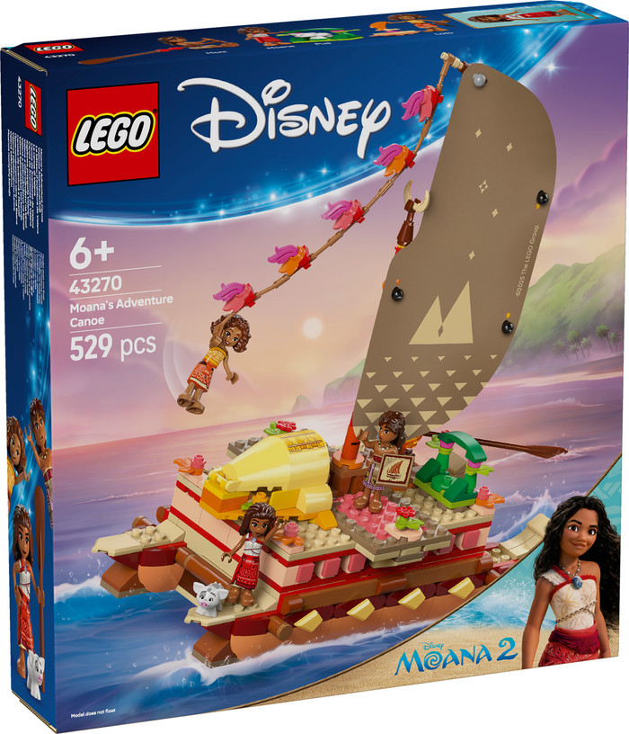 LEGO Disney Princess Vaiana's Adventure Canoe 43270 packaging