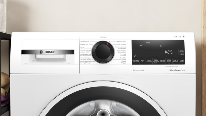 Bosch WGG244ZMFG + Bosch WQG245D1FG détail