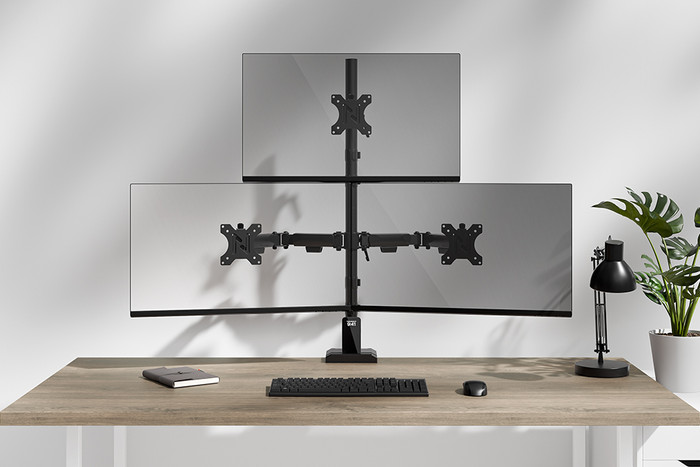 Neomounts NERO DS60-600BL2-1 Monitorarm Zwart visual leverancier