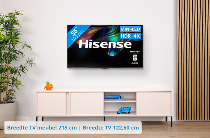 Hisense RGB Mini-led 55" UR8S (2026) visual Coolblue 1