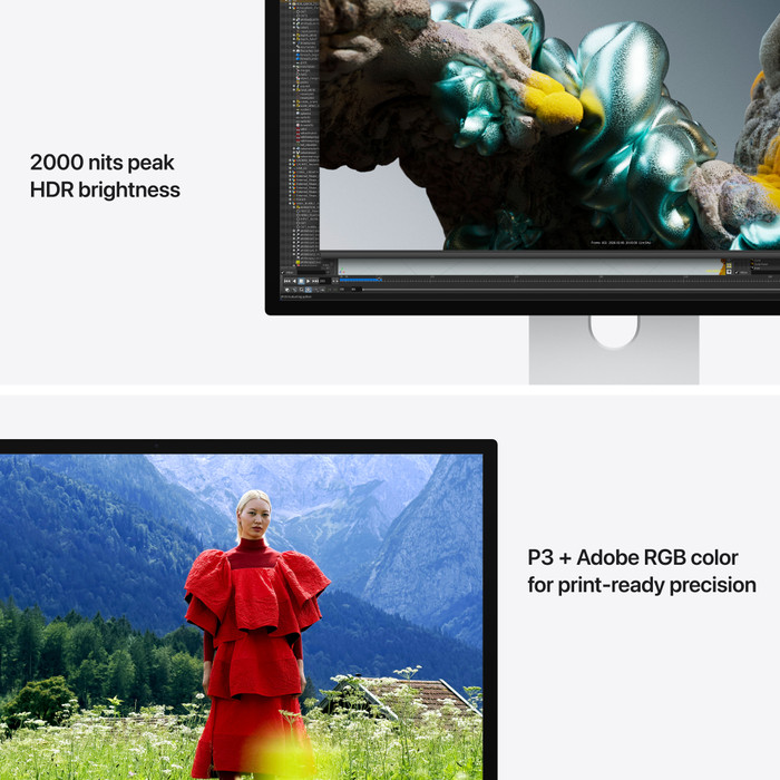 Apple Studio Display XDR (2026) met kantelbare en in hoogte verstelbare standaard visual leverancier