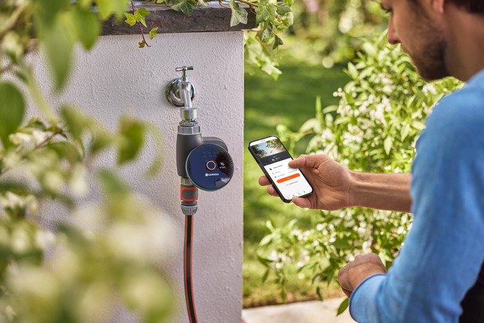 Gardena SMART Water Control product in gebruik