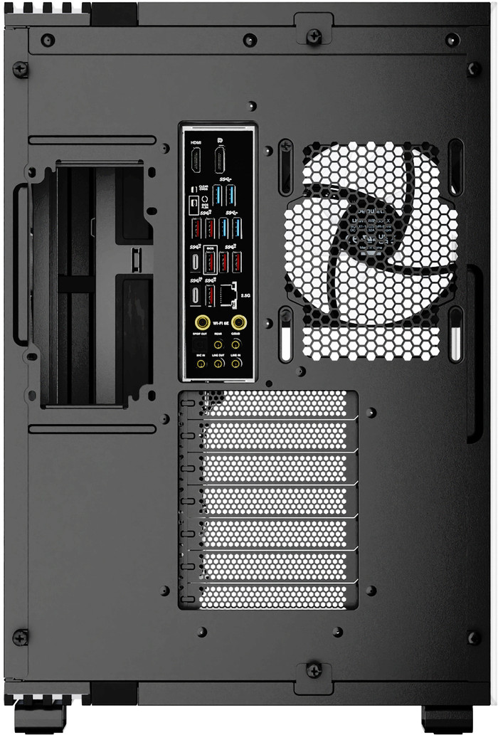 be quiet! LIGHT BASE 600 LX Zwart achterkant