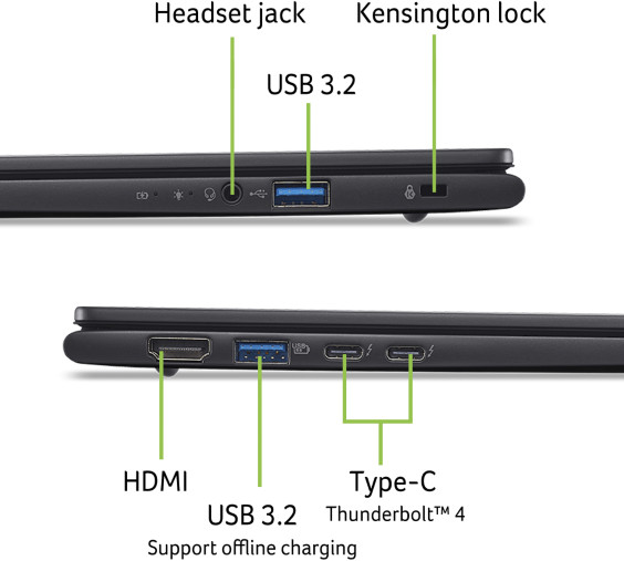 Acer TravelMate P6 14 AI TMP614-54-TCO-70QD QWERTY visual supplier