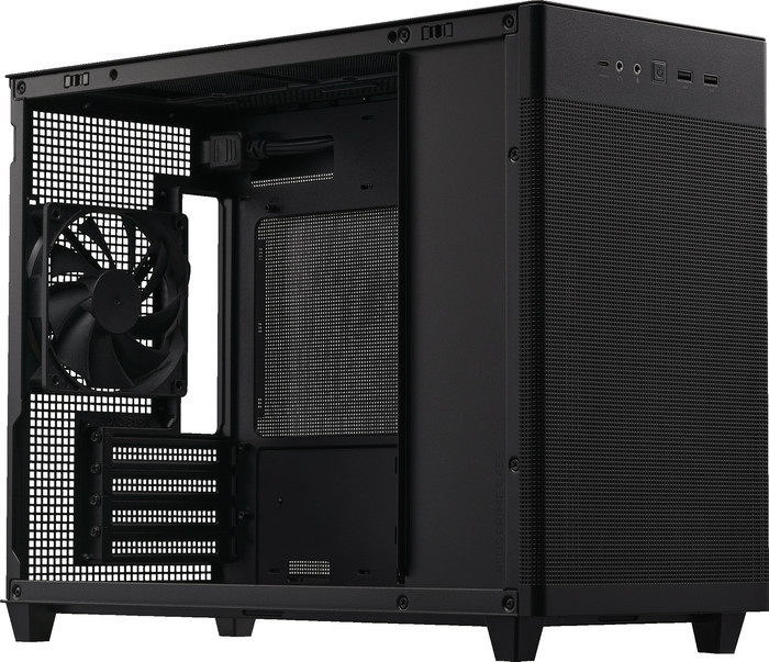 ASUS PRIME AP201 MESH Zwart linkerkant