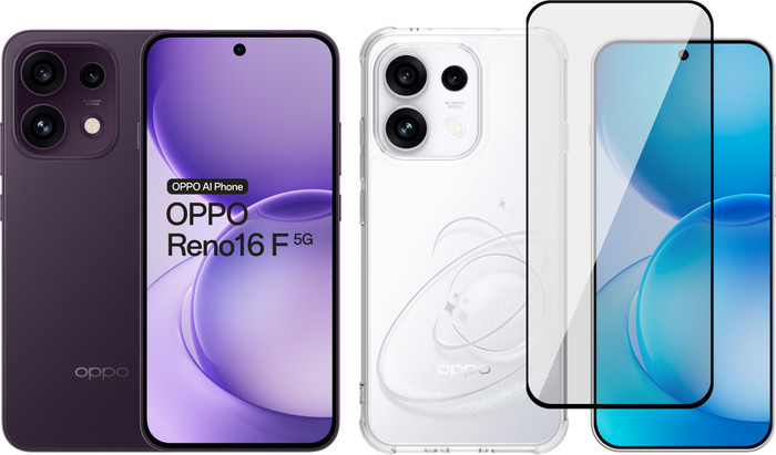 OPPO Reno16 F 256GB Paars 5G + Accessoirepakket Main Image