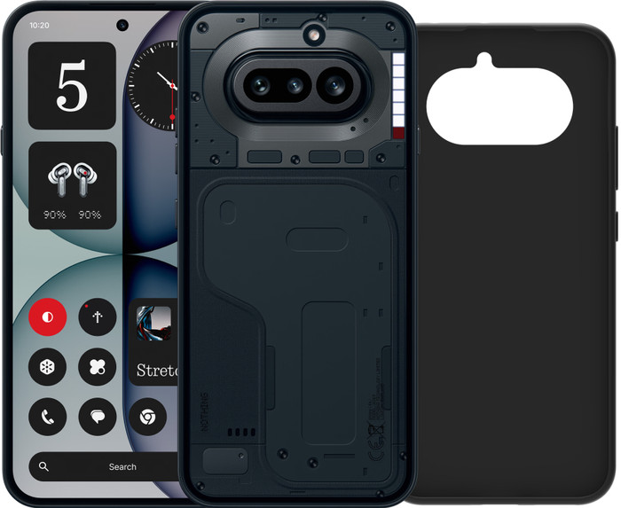 Nothing Phone (4a) 128 Go Noir 5G + BlueBuilt Back Cover Noir Main Image