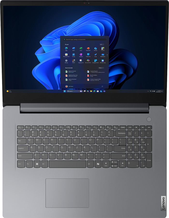 Lenovo V17 G7 IWC - 83VG0032MH QWERTY dessus
