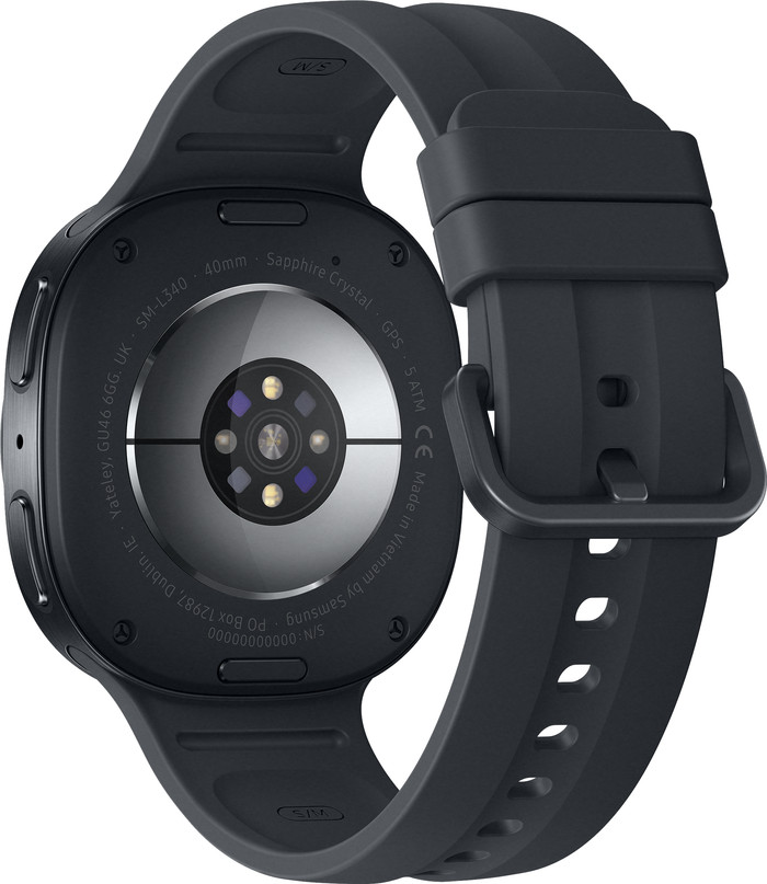 Samsung Galaxy Watch 9 Zwart 40mm achterkant