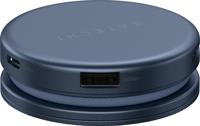 Satechi 5-in-1 OntheGo Multiport Indigo côté droit
