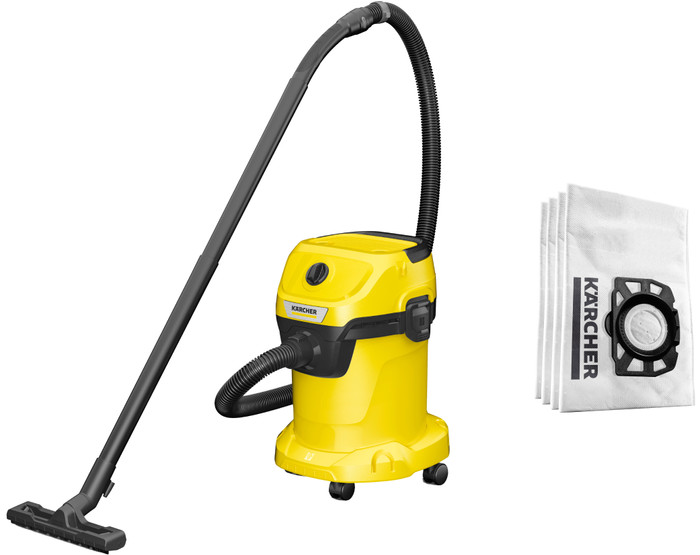 Karcher WD 3 V-17/4/20 + Karcher Stofzuigerzak voor WD 2 Plus / WD 3 (4x) Main Image
