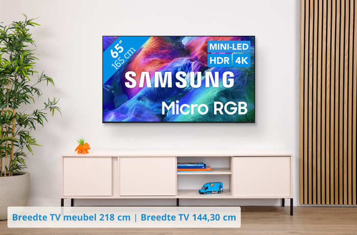 Samsung Micro RGB 65" R85H (2026) + Samsung HW-S60D Zwart (2024) visual Coolblue 1