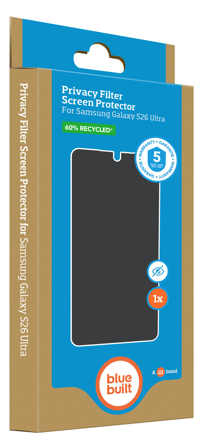 BlueBuilt Galaxy S26 Ultra Screen Protector Glass packaging