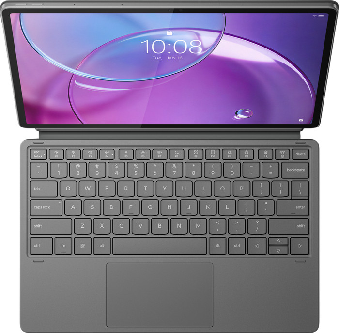 Lenovo Idea Tab Pro Gen 2 Toetsenbord Hoes AZERTY Grijs bovenkant