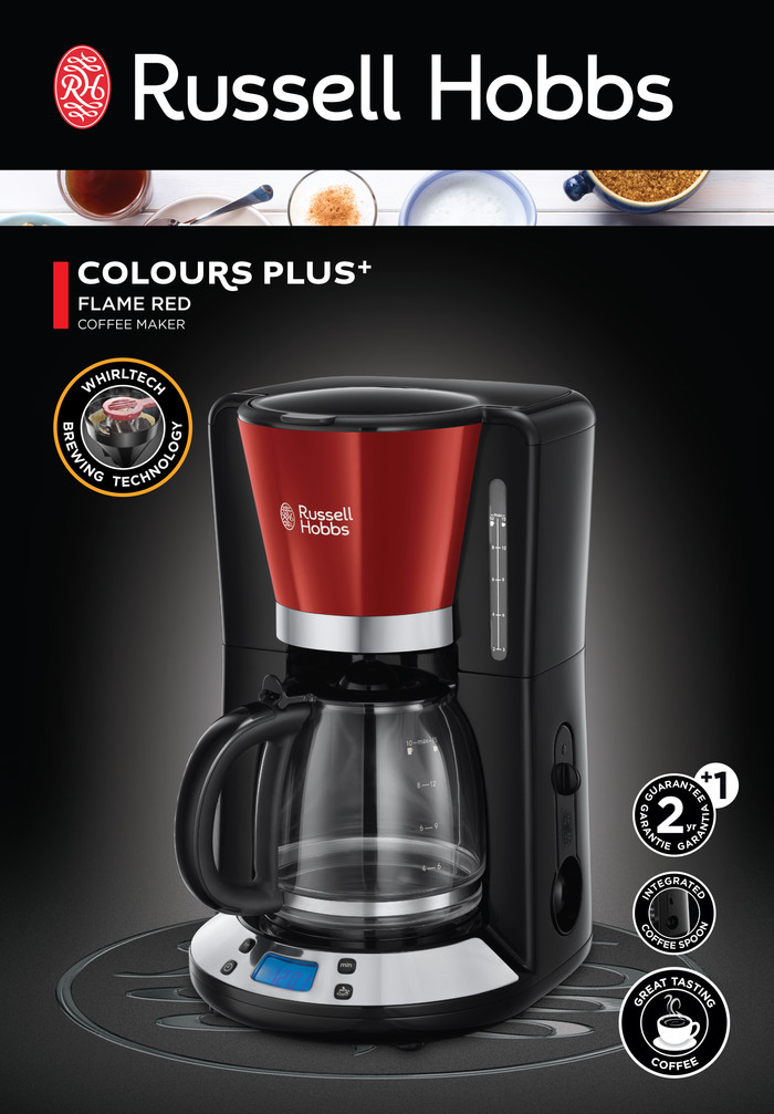 Russell Hobbs Colours Plus Rood verpakking
