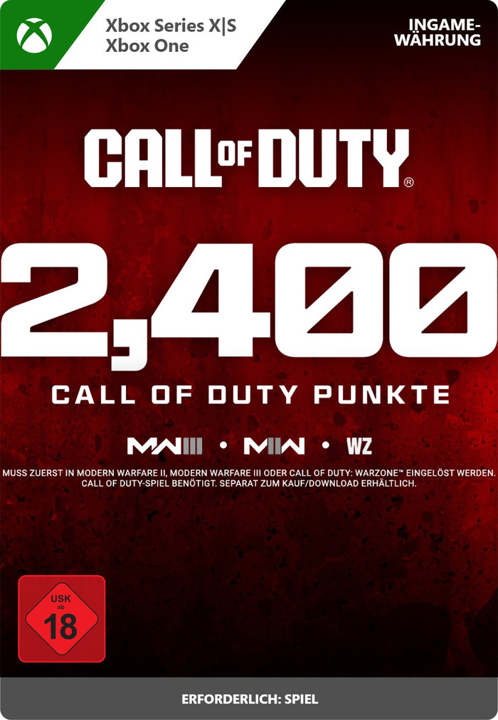 Call of Duty 2.400 Points Xbox Series X|S en Xbox One - Digitaal voorkant
