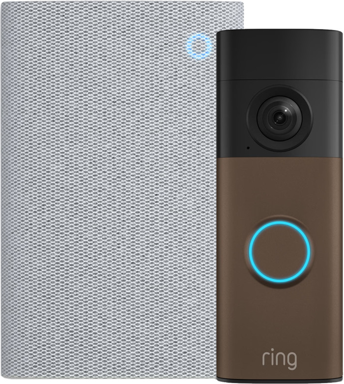 Ring Batterij Video Deurbel 2e Generatie Bruin + Chime Main Image