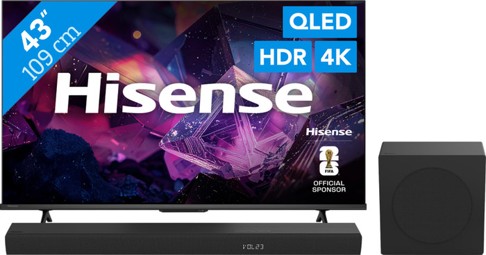 Hisense QLED 43" E79S PRO (2026) + Hisense HS3100 Main Image