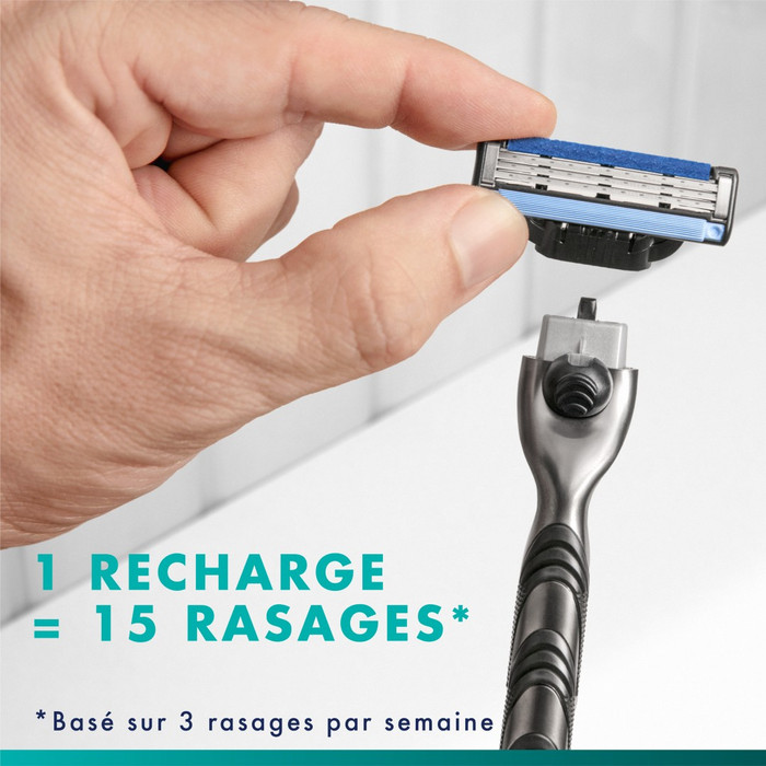 Gillette Mach3 + 12 recharges de rasoir visuel fournisseur