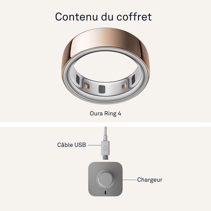 Oura Ring 4 Taille 8 Or Rose visuel fournisseur