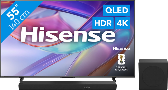 Hisense QLED 55" E79S (2026) + Hisense HS3100 Main Image