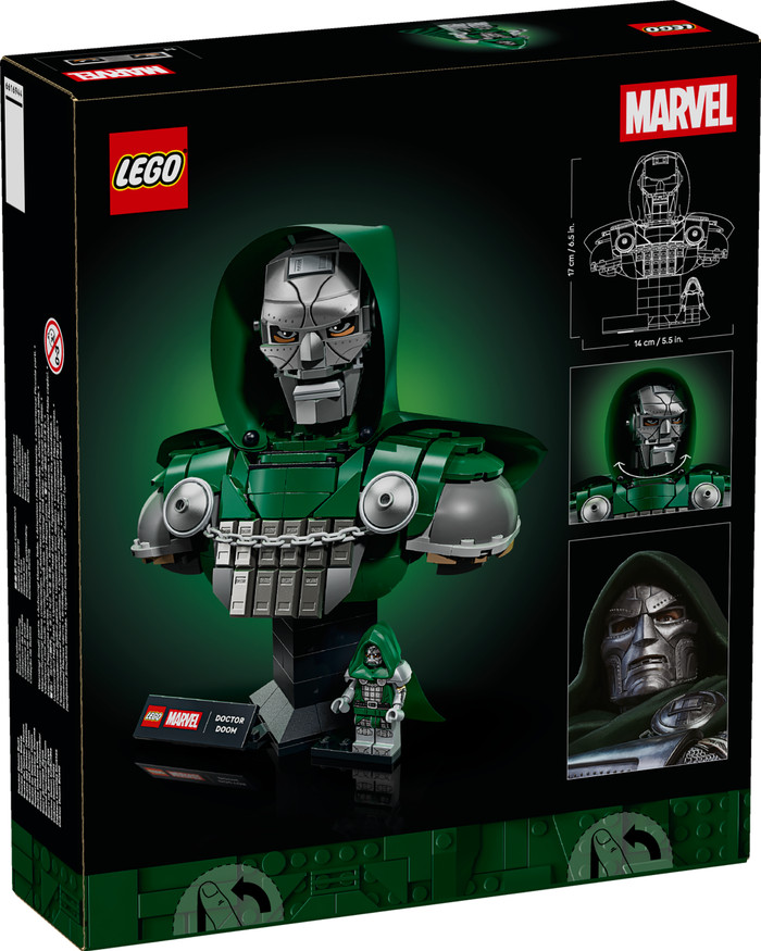 LEGO Marvel Doctor Doom Buste 76345 verpakking