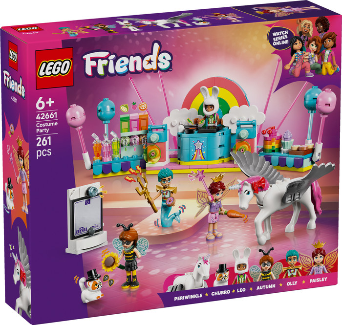 LEGO Friends Costume Party with Unicorn and Fairy 42661 packaging