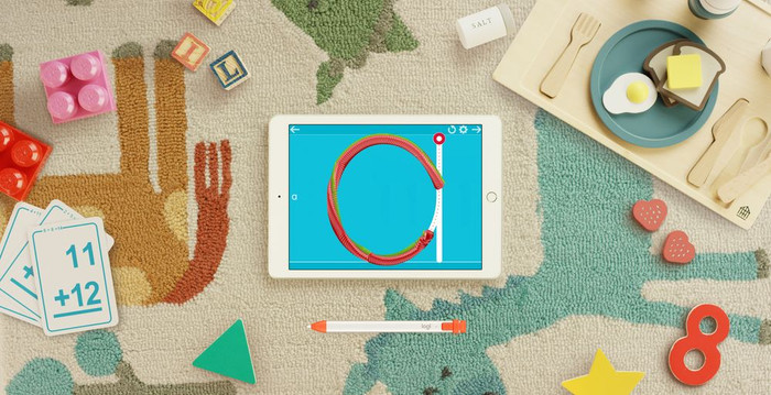 Logitech Crayon Digital Pencil for Apple iPad product in use
