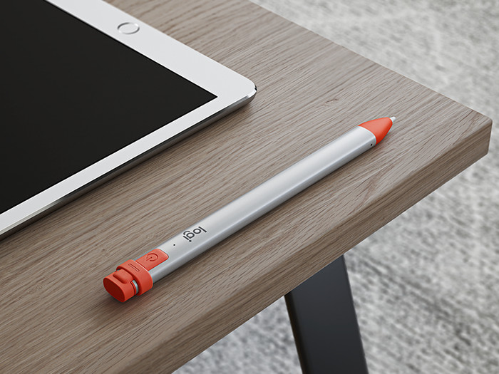 Logitech Crayon Digital Pencil for Apple iPad product in use