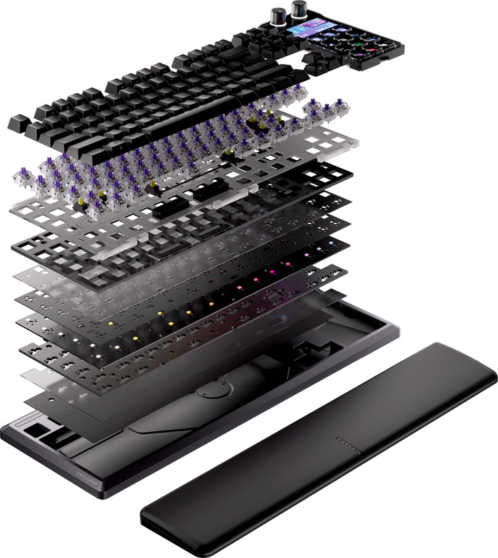 Corsair GALLEON 100 SD Gaming Toetsenbord Azerty binnenkant