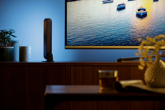 Philips Hue Play Lichtbalk White & Color Wit Duo Pack product in gebruik