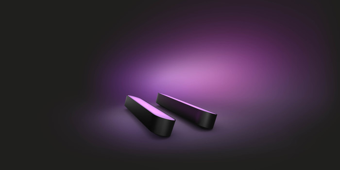 Philips Hue Play Rampe d'Éclairage Noir Lot de 2 + HDMI Sync Box 8K produit à l'usage
