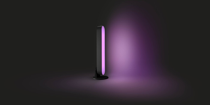 Philips Hue Play Lichtbalk White & Color Zwart Uitbreiding product in gebruik