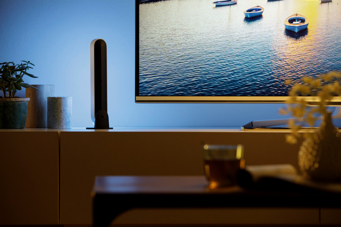 Philips Hue Play Lichtbalk White & Color Wit Uitbreiding product in gebruik