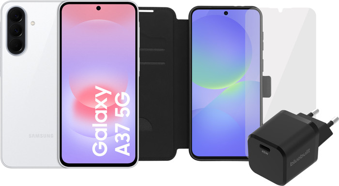 Samsung Galaxy A37 128GB Wit 5G + Compleet Accessoirepakket Main Image