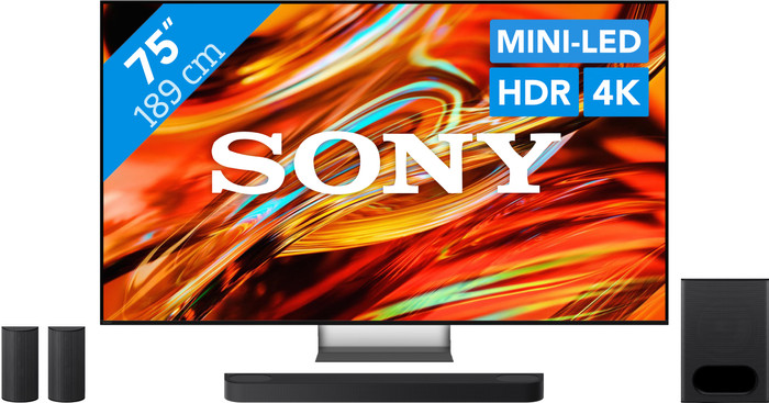 Sony Bravia 7 II True RGB 75" (2026) + Sony Bravia Theatre System 6 Zwart Main Image