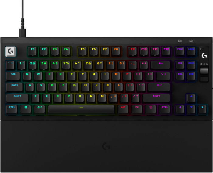 Logitech G PRO X2 RAPID TKL Gaming Toetsenbord Zwart Azerty bovenkant