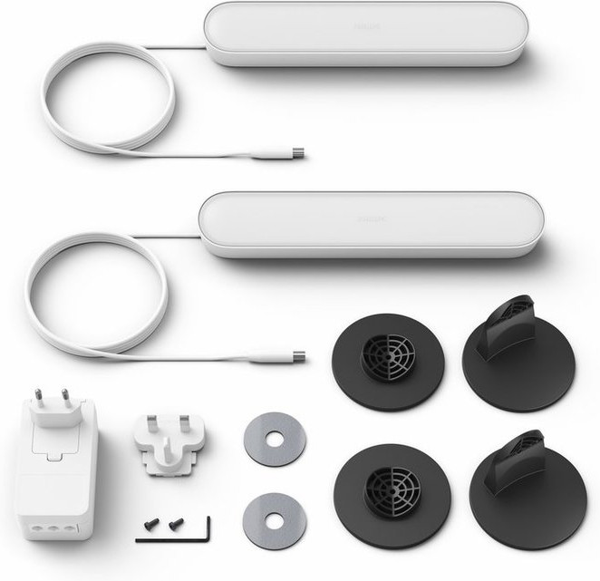 Philips Hue Play Lichtbalk White & Color Wit Duo Pack null