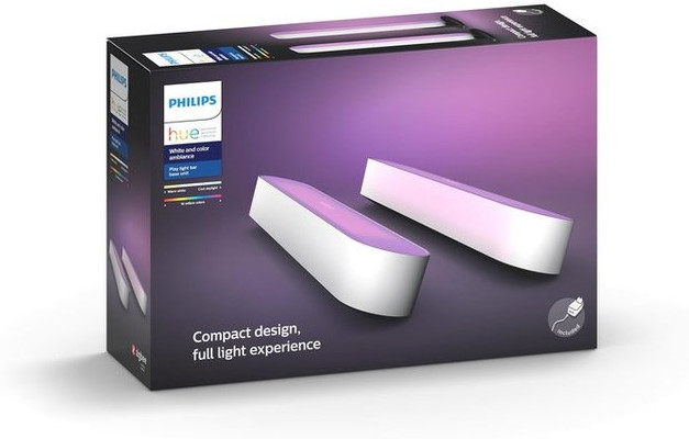 Philips Hue Play Lichtbalk White & Color Wit Duo Pack null