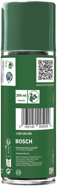 Bosch Onderhoudsspray Tuingereedschap achterkant