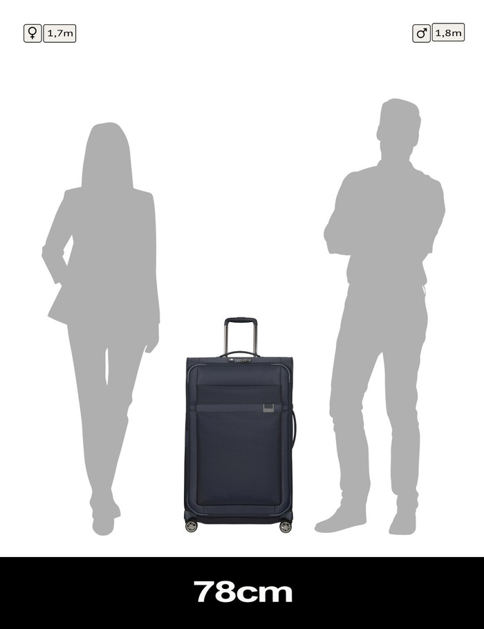 Samsonite Spinner Expandable 78cm Blue visual leverancier