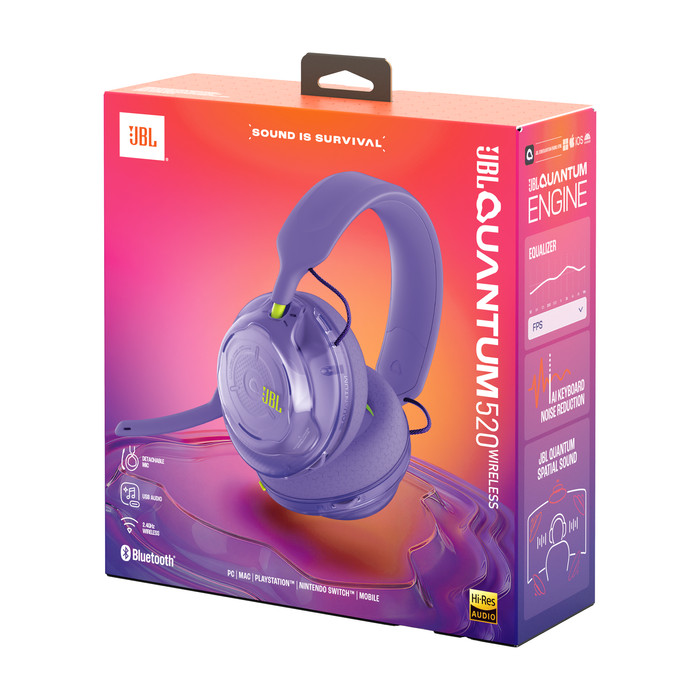 JBL Quantum 520 Paars verpakking