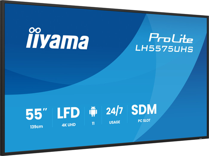 iiyama ProLite LH5575UHS-B2AG linkerkant