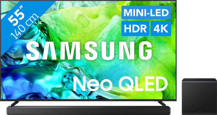 Samsung Neo QLED 55" QN80H (2026) + Samsung HW-QS700F (2025) Main Image