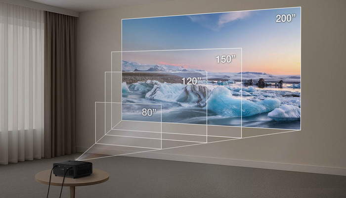 Optoma UZ38X product in gebruik