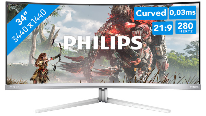 Philips 34M2C8600P QD-OLED Curved Main Image